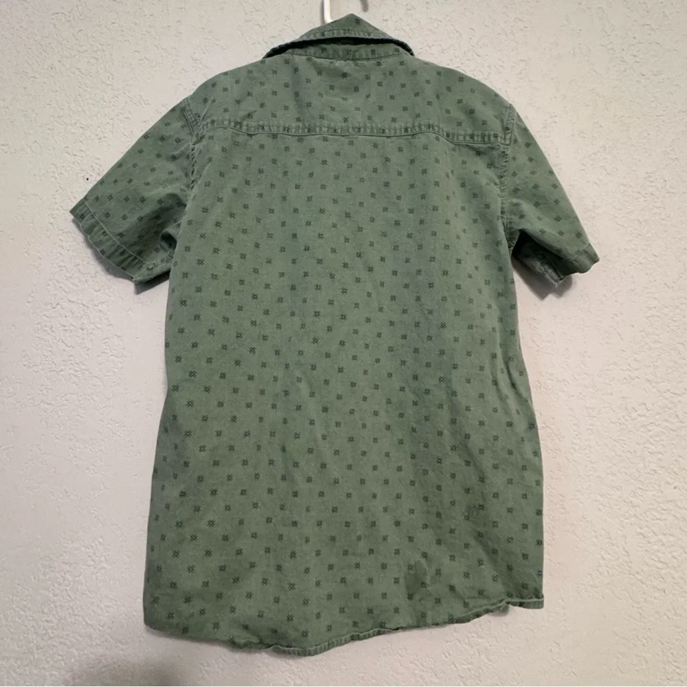 Sovereign Code Green Short Sleeve Button Down Shirt